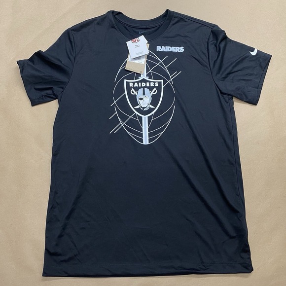 Nike DRI-FIT Las Vegas Raiders Legend Icon Performance T-Shirt Men's M Medium - Picture 1 of 11
